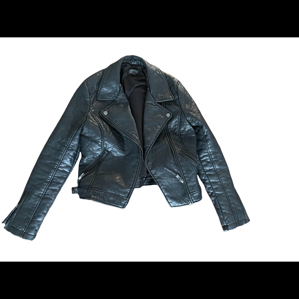 Topshop Faux Leather Jacket
